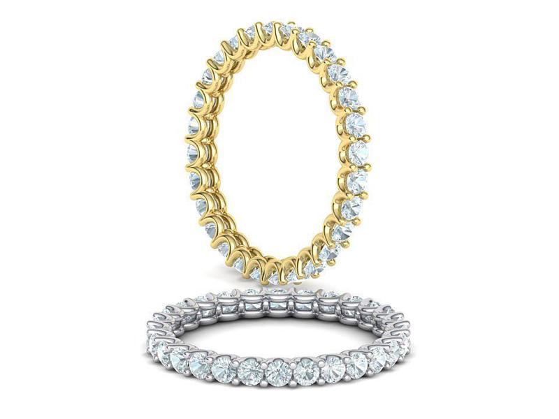 Diamond Eternity Ring with 2mm Stones 3dmodel version4