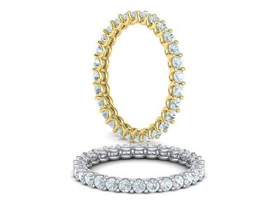 Diamond Eternity Ring with 2mm Stones 3dmodel version4