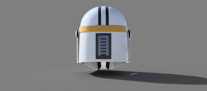 Imperial MK-2: Custom made Mandalorian Helmet STL File (3D Print File)