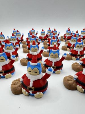 Xmas Snorlax Pokemon (Nosupport, 3mf included)
