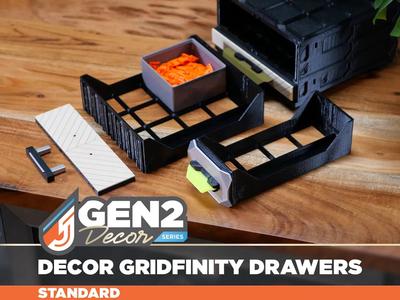 GEN2 Decor – Gridfinity Drawers – STANDARD