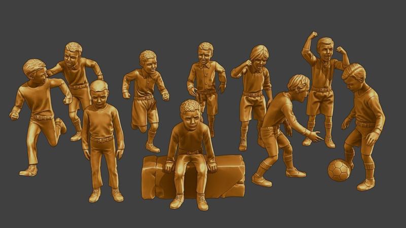 ww2 Casual Boy CB1 Pack 1 3D Model Collection