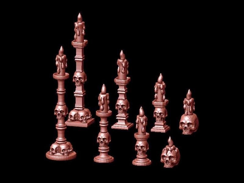 Candle Holders (Skull version)