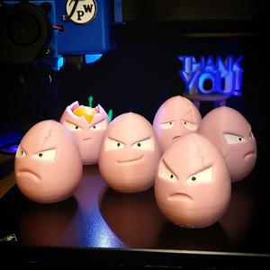 Exeggcute [SET of 6] Pokemon Fan Art Sculpture