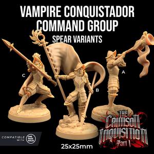 Vampire Conquistadors Command Group with Spear