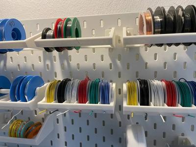 Wire Spool Holder (IKEA Skadis)