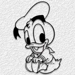 BABY DONALD DUCK FANART WALL ART DISNEY HOME DECOR