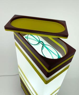 Table Lamp With Modular Illuminated Storage – Bedside Lamp