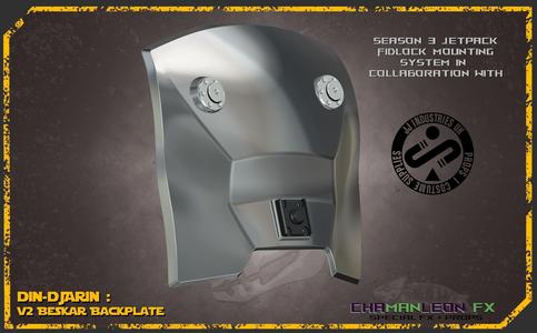 Din Djarin Mandalorian Death Watch Backplate Armor Cosplay