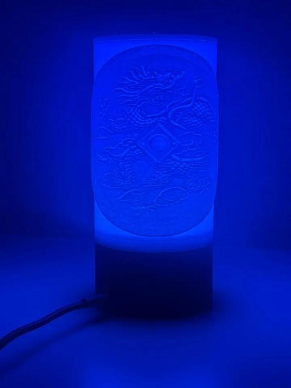 Rotating Lithophane Lamp Shenmue Mirrors Theme