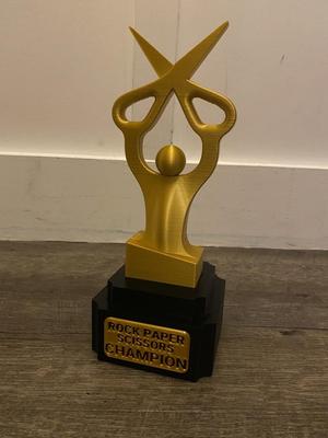 Rock Paper Scissors Trophy