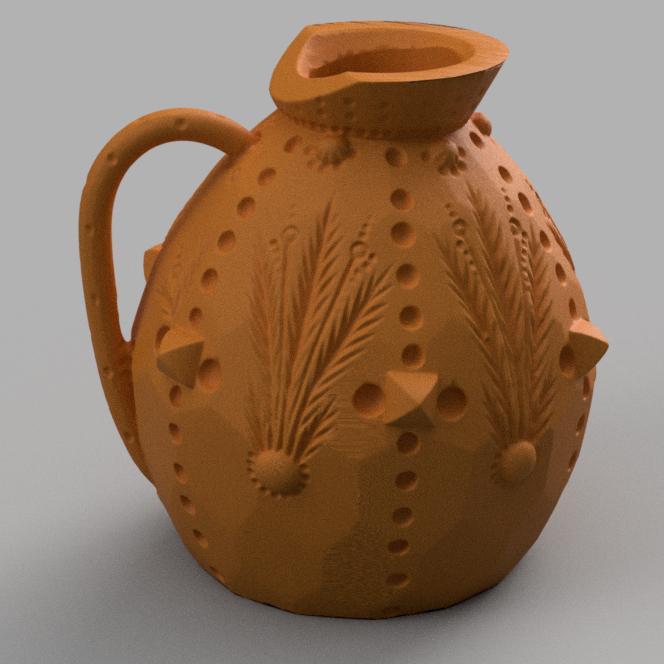 Vase au motif floral