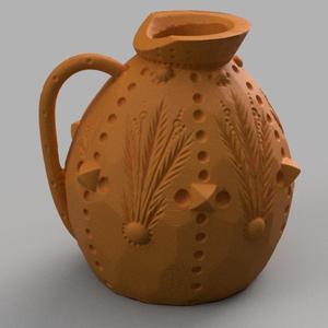 Vase au motif floral