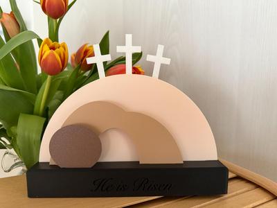 He Is Risen – Layered Easter Scene