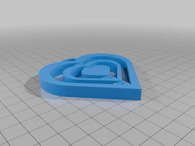 Heart Fidget keychain