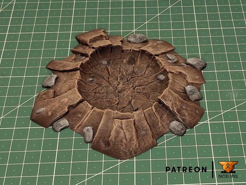 Crater terrain – Sample piece