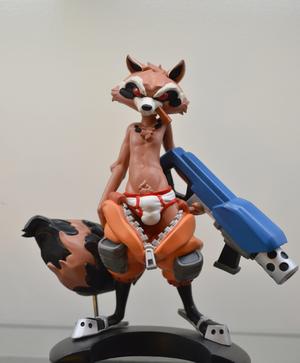 Rocket Raccoon 3D print model custom sculpt