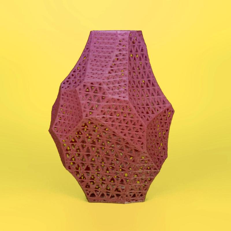 Wireframe Flint Vase