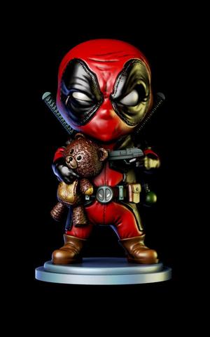 Deadpool chibi badass  3d print model