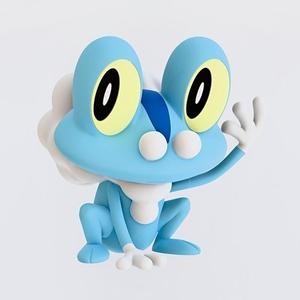 Froakie 3D Pokémon Pokemon Model