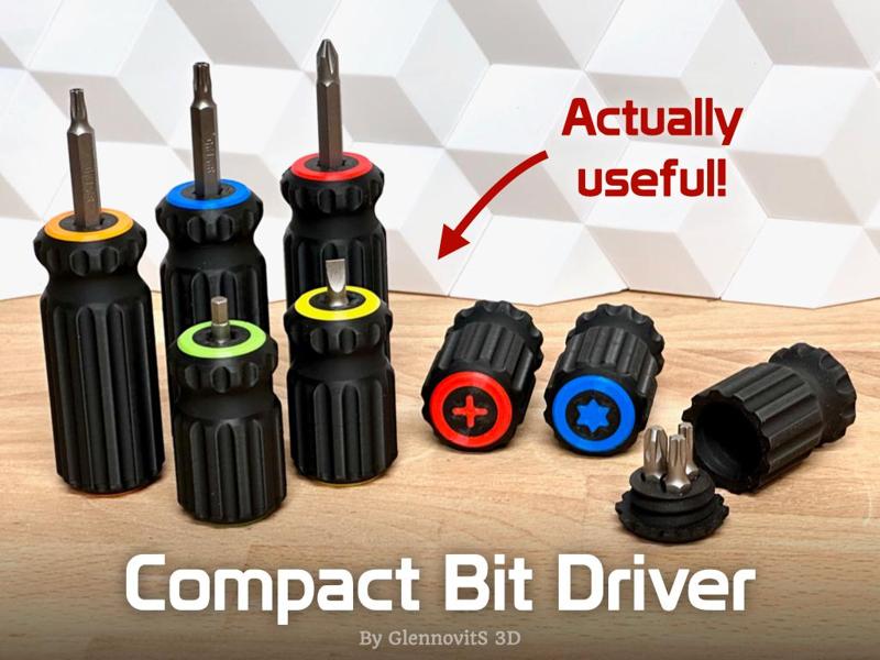 Compact Bit Driver (pocket size screwdriver)