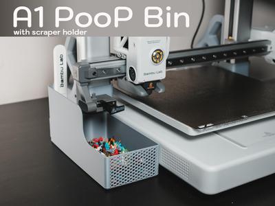 A1 Poop Bucket with scraper holder