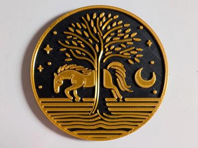 Coaster "Horse under the Moon" #4   