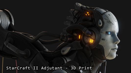 Starcraft II Adjutant – 3D Print