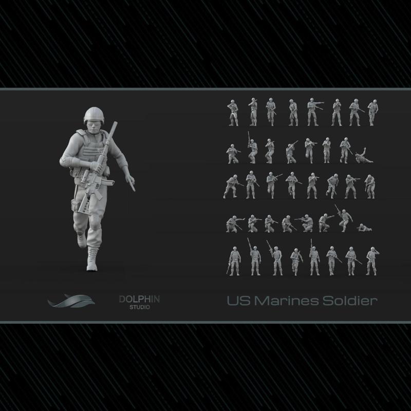 40 US Marines Soldier figures