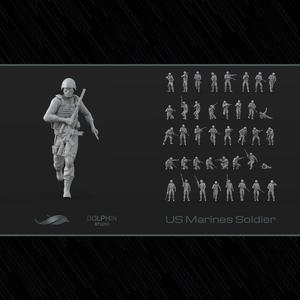 40 US Marines Soldier figures