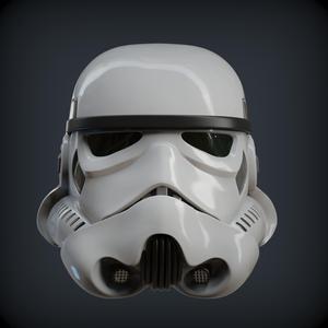 Stormtrooper helmet life size scale from Rouge one