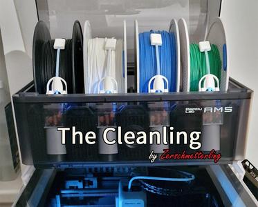 AMS Filament Guide / Cleaner – The Cleanling