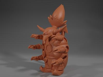 Hoopa Unbound Pokemon Figure in the Style of Bandai Finger Puppets