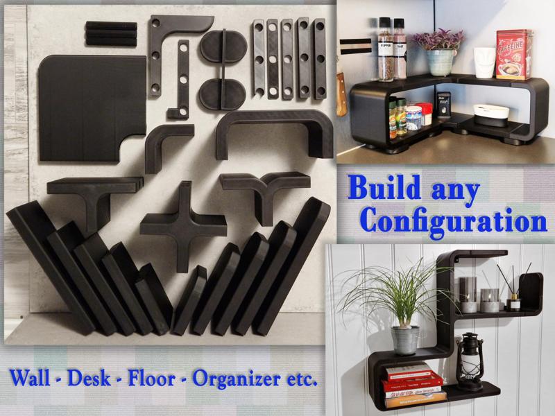 Modular Shelf for Wall / Floor / Desk