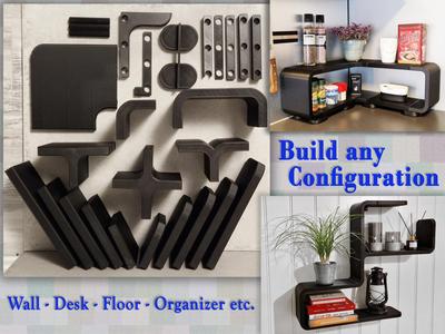 Modular Shelf for Wall / Floor / Desk