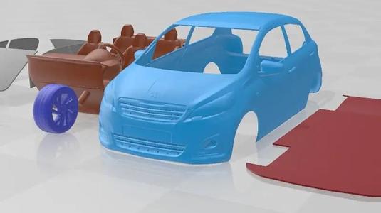 Peugeot 108 5 Doors 2014 Printable Car