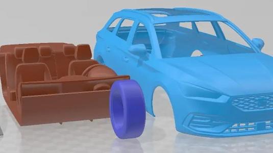 Seat Leon Sportstourer FR 2020 Printable Car