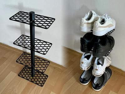 Modular Shoe Rack – Honeycomb Design