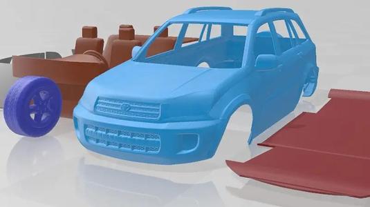 Toyota RAV4 5 Door 2001 Printable Car
