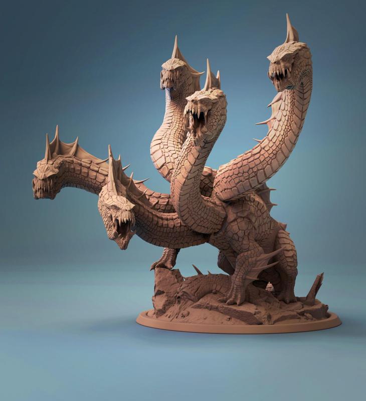 Hydra dragon statue
