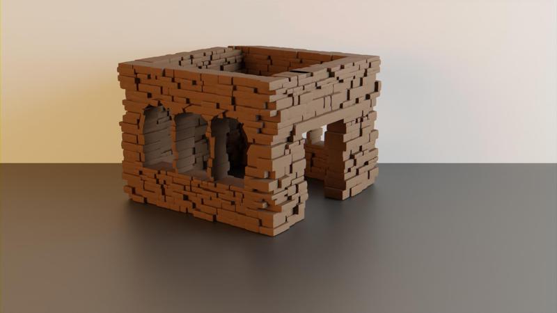 Ruined house #1 – wargaming terrain