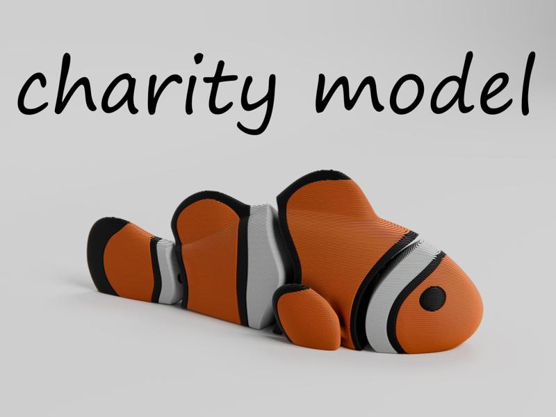 Articulated clownfish – charity model