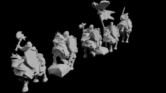mercenary cavalry 28mm scale minis for wargaming