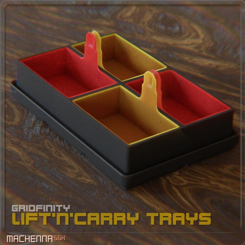 Gridfinity | Lift’n’Carry Trays