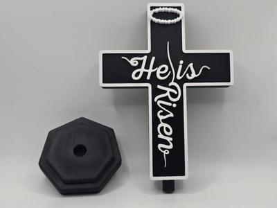 He Is Risen Easter Cross