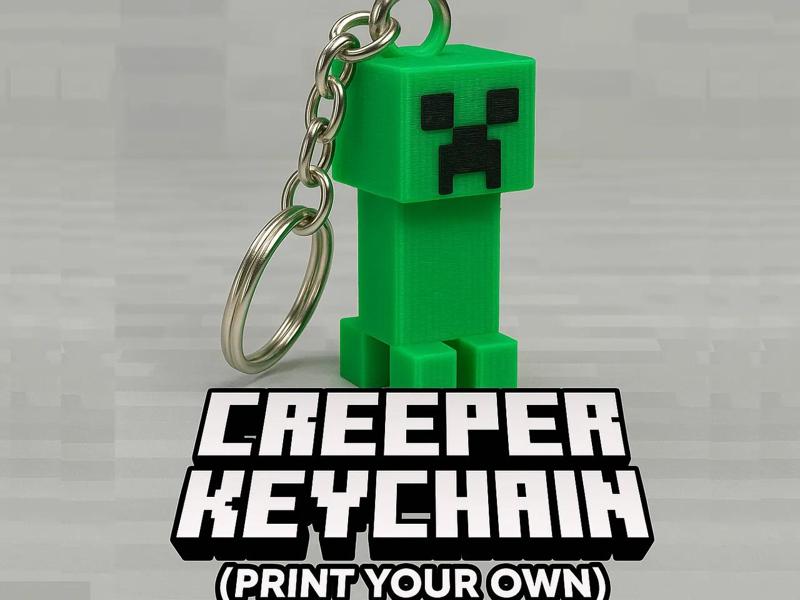 MINECRAFT CREEPER KEYCHAIN