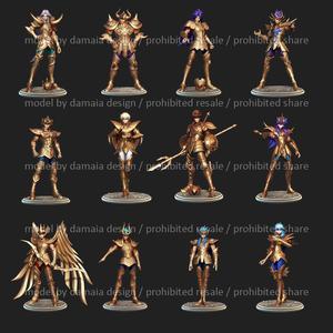 Saint Seiya 12 Gold Saints Pack