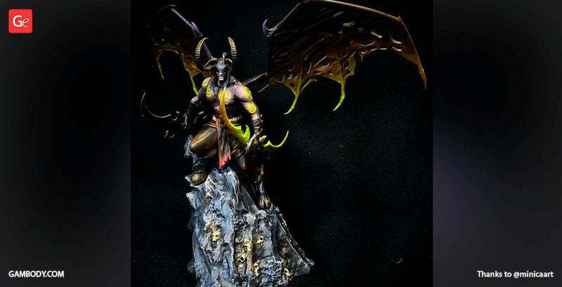 Illidan Stormrage STL files for 3D Printing | Assembly Model