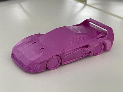 Low-Poly Ferrari F40 (Print-in-Place)