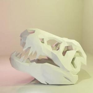 Low Poly T-Rex Skull